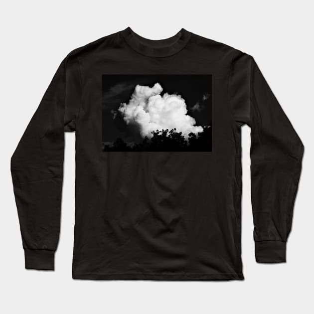 Black and White Storm Cloud Long Sleeve T-Shirt by 1Redbublppasswo